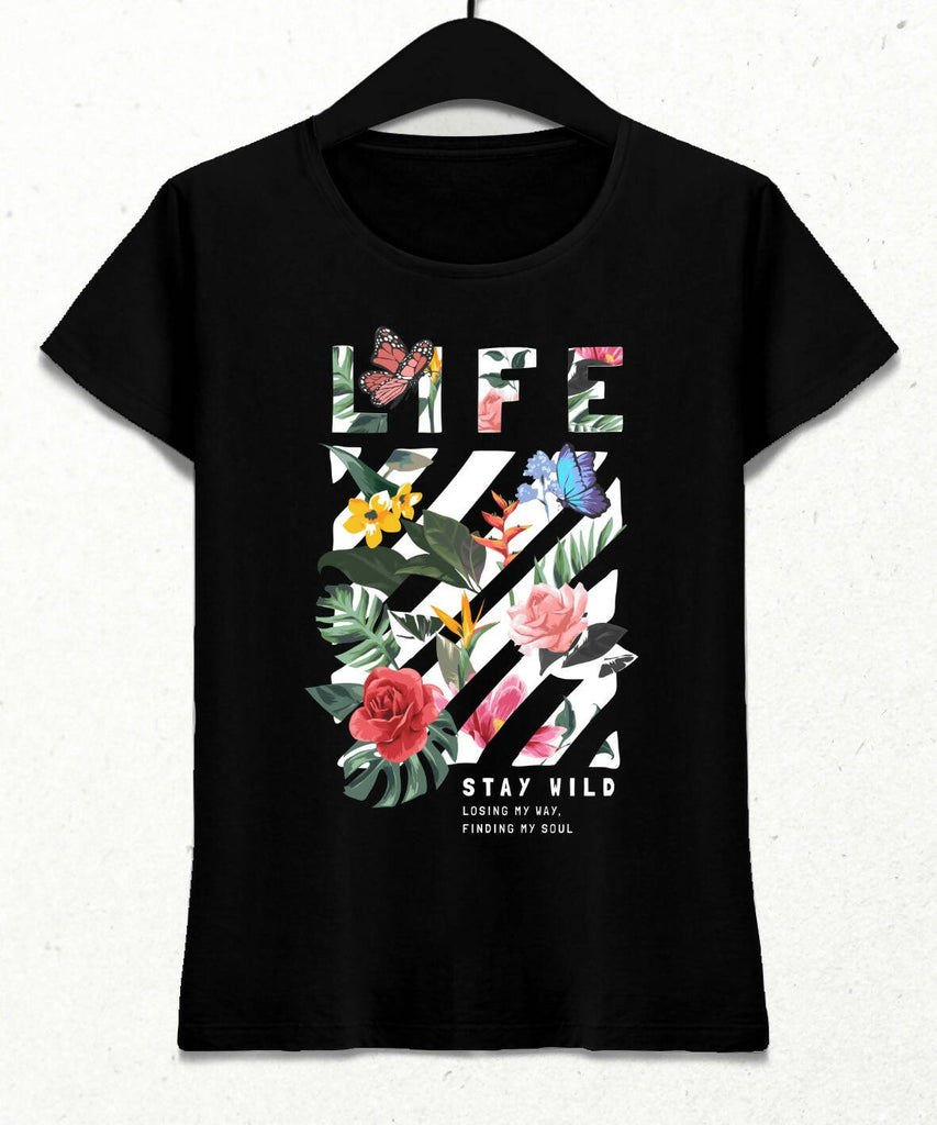 Life Kadın Streetwear Tasarım T-shirt