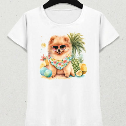 Köpekler Yaz Temalı T-shirt 6