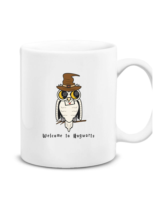Welcome to Hogwarts Hedwig Mug 