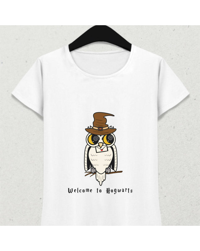 Welcome to Hogwarts Hedwig Owl Tshirt