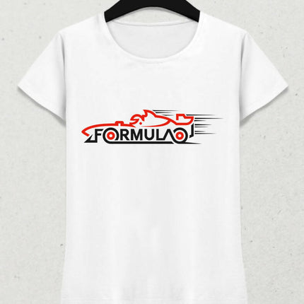 Racing Car Kadın Tişört - basmatik.com