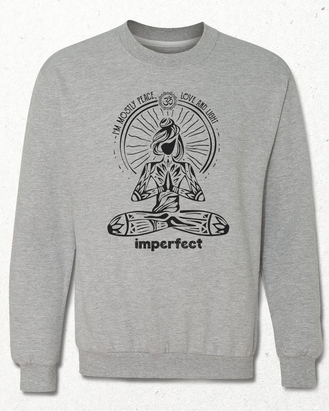 imperfect beyaz sweatshirt - basmatik.com