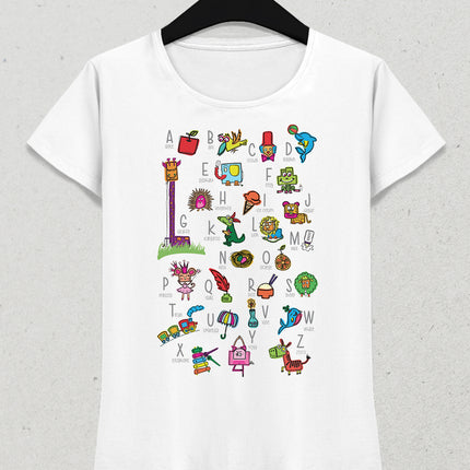 ingilizce öğrenelim kadın tişört - basmatik.com