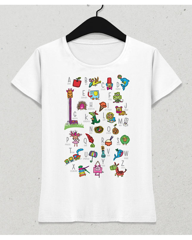 ingilizce öğrenelim kadın tişört - basmatik.com