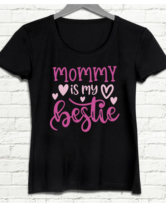 Is my bestie siyah tişört - basmatik.com