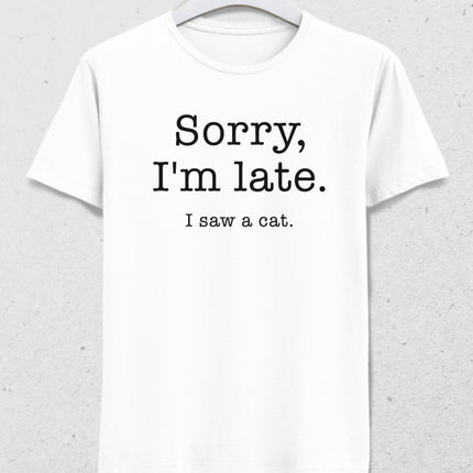 I saw a cat tişört - basmatik.com