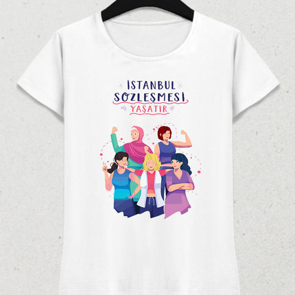 istanbul sözleşmesi woman tişört - basmatik.com