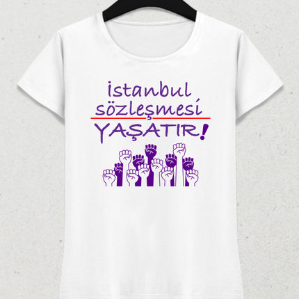 istanbul sözleşmesi kadın tişört - basmatik.com