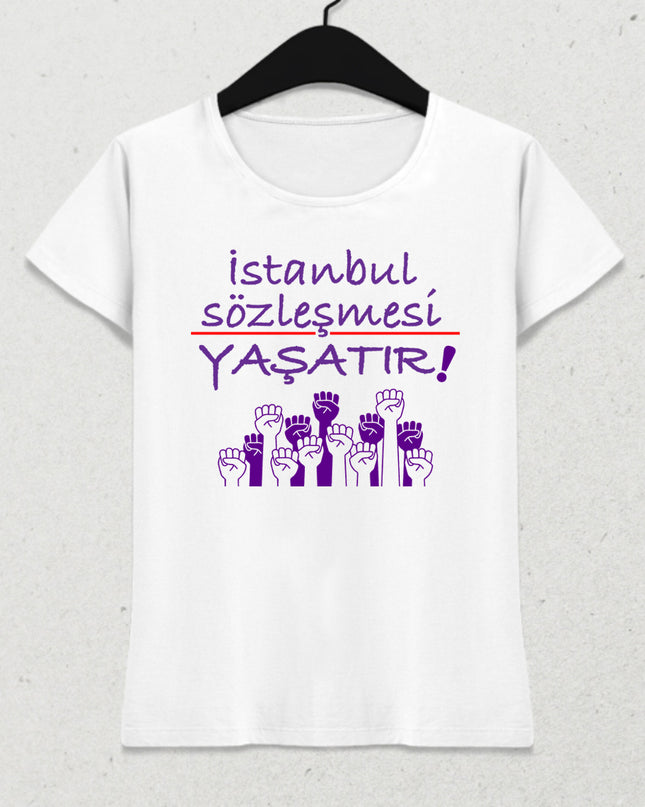 istanbul sözleşmesi kadın tişört - basmatik.com