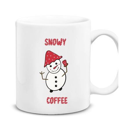 Snowy Coffee Coffee Snowman Mug in the Snow