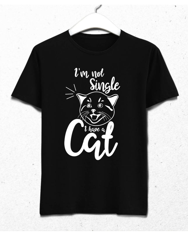 I HAVE A CAT - MEN'S T-SHIRT - BLACK