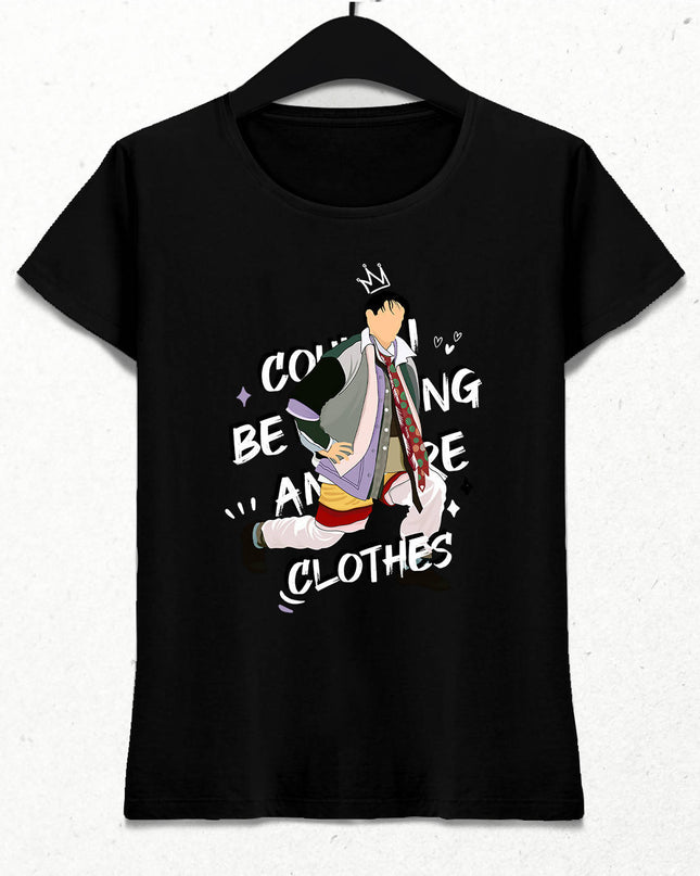 Friends Joey Tribbiani Could I be Wearing Anymore Clothes Siyah Tshirt - basmatik.com