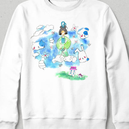Dreams Beyaz Sweatshirt - basmatik.com