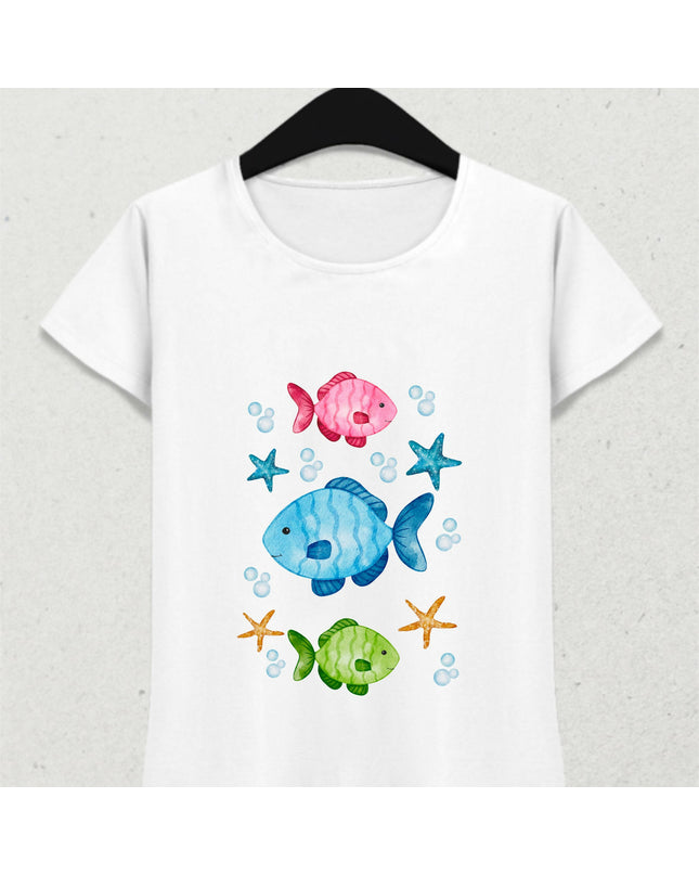 Renkli Balıklar Tişört