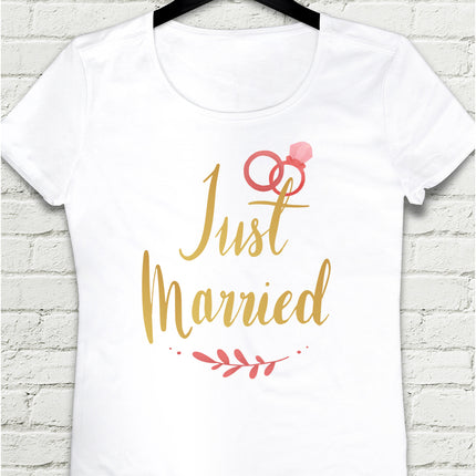 justmarried paint kadın tişört - basmatik.com