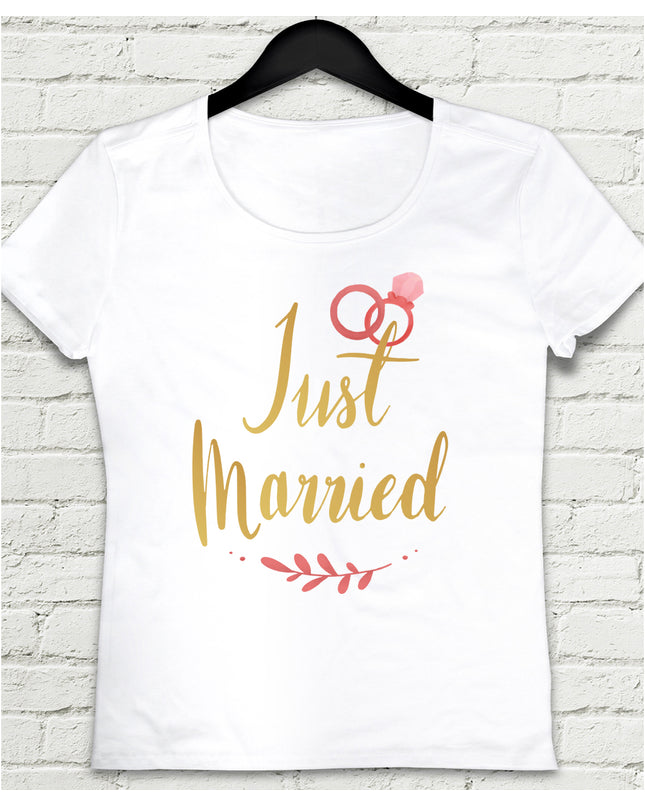 justmarried paint kadın tişört - basmatik.com
