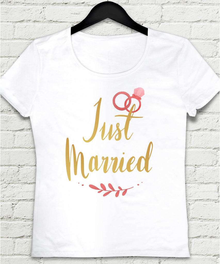 justmarried paint kadın tişört - basmatik.com