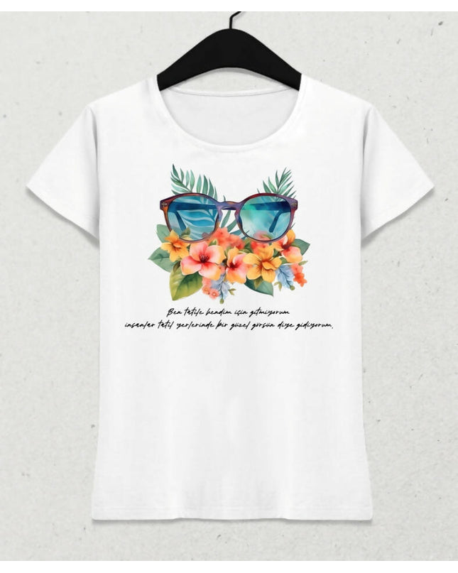 Tatil Temalı Yaz T-shirt - basmatik.com