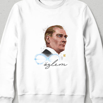 Kapüşonsuz Sweatshirt - Sonsuz Özlem - basmatik.com