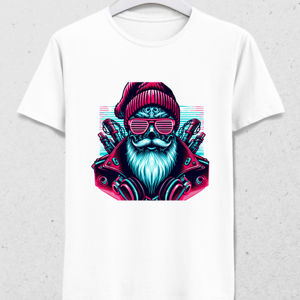 YILBAŞI HEDİYELİK SANTA CLAUS DESENLİ TİŞÖRT