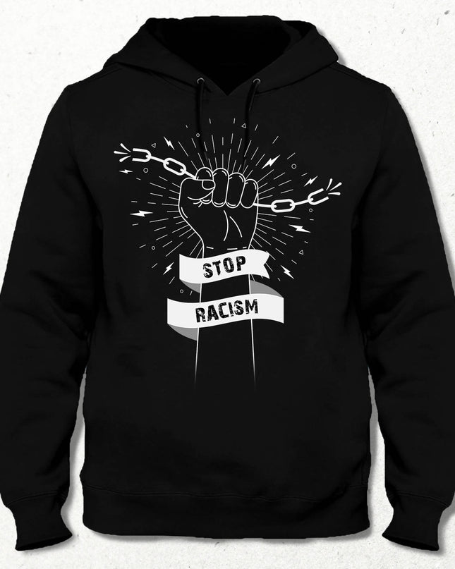 Stop Racism Siyah Sweatshirt - basmatik.com