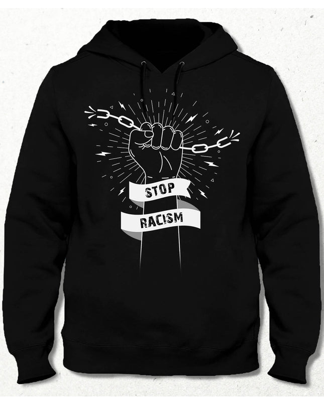 Stop Racism Siyah Sweatshirt - basmatik.com