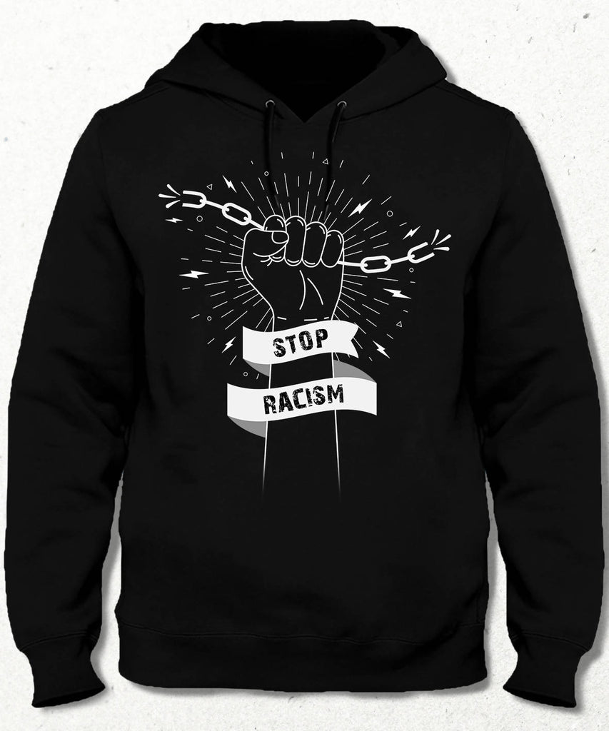 Stop Racism Siyah Sweatshirt - basmatik.com