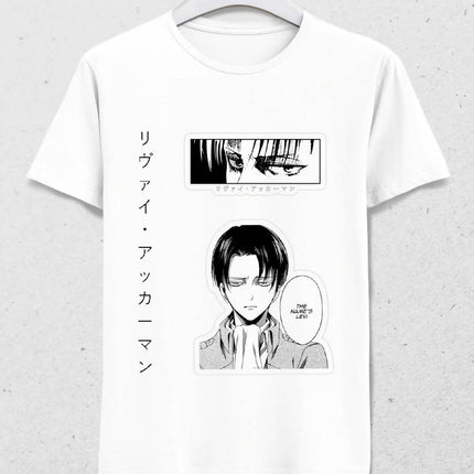AOT Levi Ackerman anime t-shirt - basmatik.com