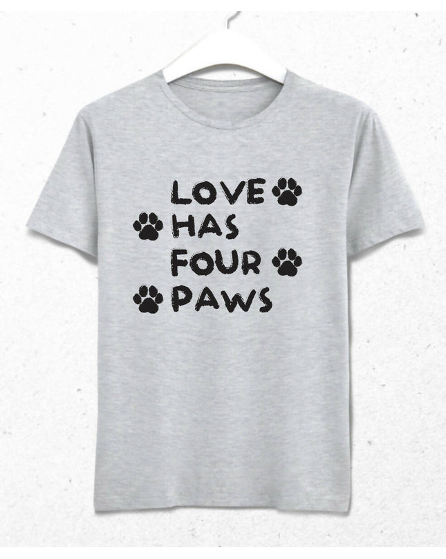 LOVE HAS FOUR PAWS 1 - MEN'S T-SHIRT