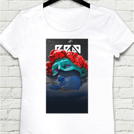 Davud Beyaz Tişört - basmatik.com