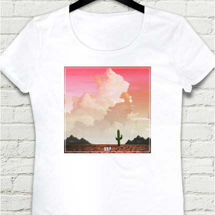 Desert Beyaz Tişört - basmatik.com