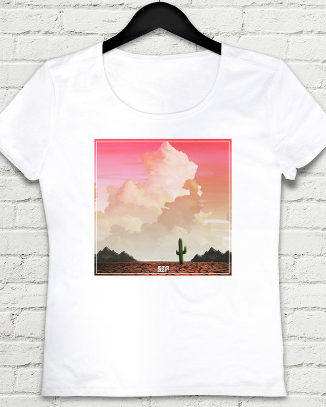 Desert Beyaz Tişört - basmatik.com