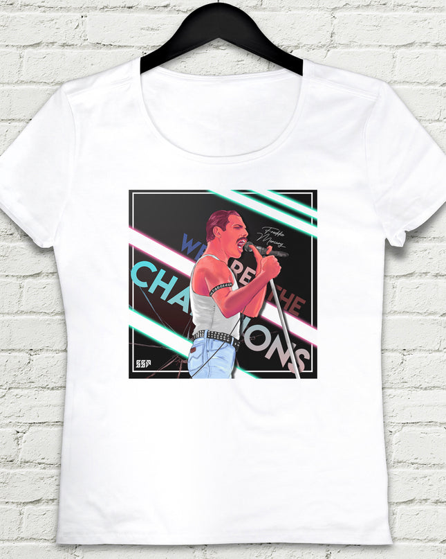 freddie Beyaz Tişört - basmatik.com