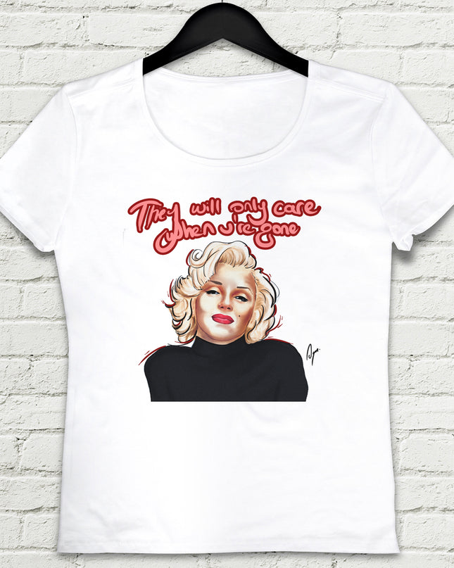 Marilyn Monroe Beyaz Tişört - basmatik.com