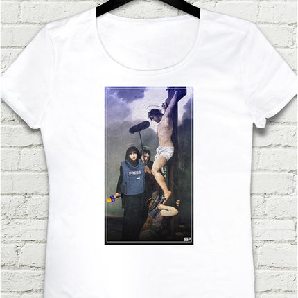 Press Beyaz Tişört - basmatik.com