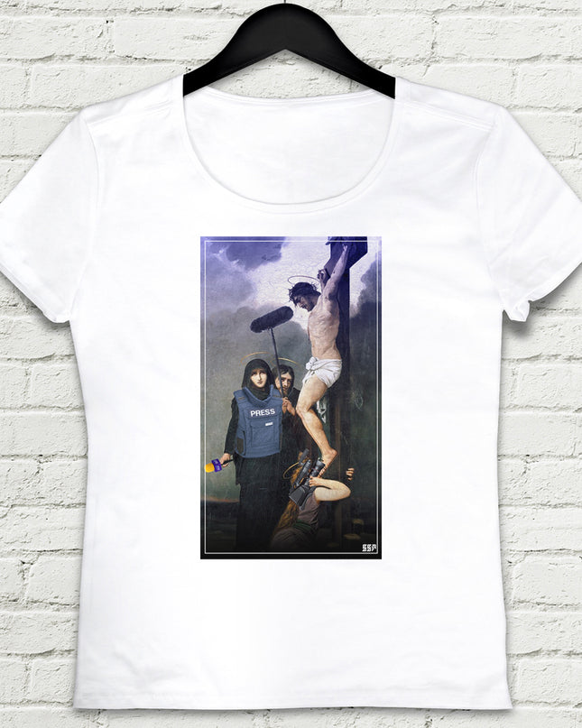 Press Beyaz Tişört - basmatik.com