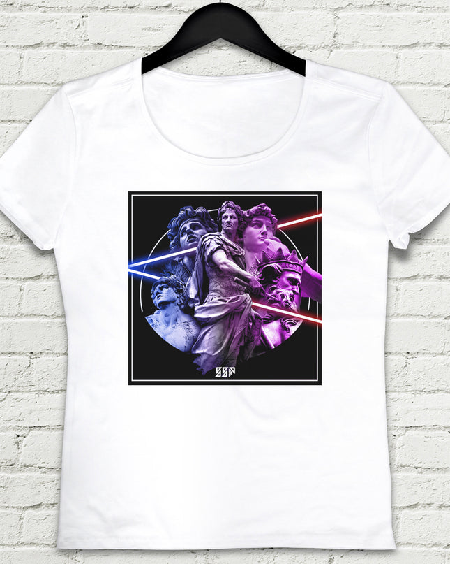 Statues Beyaz Tişört - basmatik.com