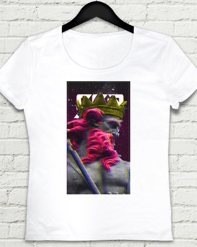 Zeus Beyaz Tişört - basmatik.com