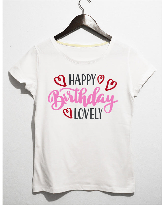 Lovely kadın doğum günü tişört - basmatik.com
