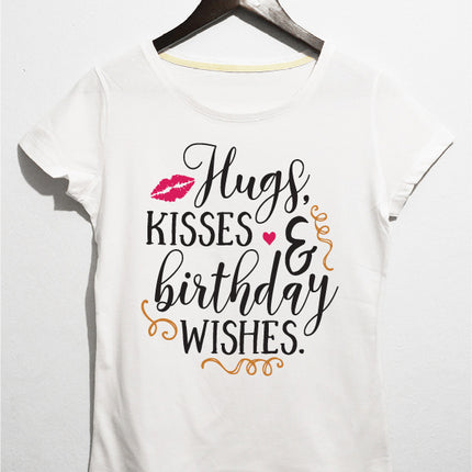 Kisses kadın doğum günü tişört - basmatik.com