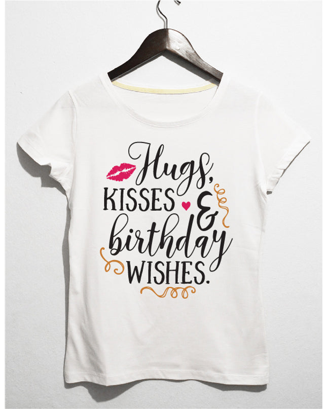 Kisses kadın doğum günü tişört - basmatik.com