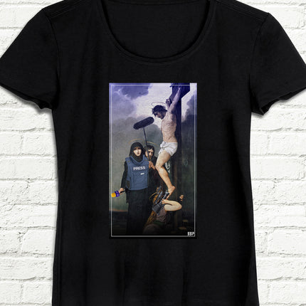 Press Siyah Tişört - basmatik.com