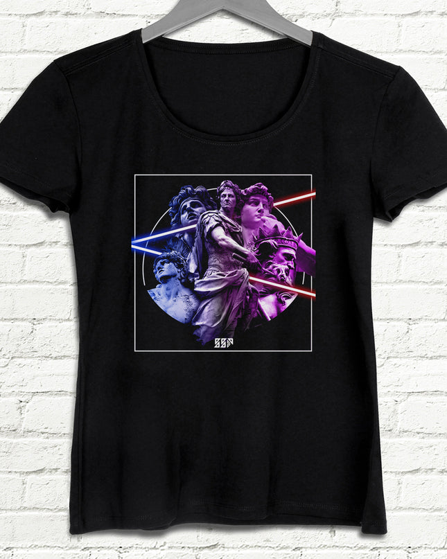 Statues Siyah Tişört - basmatik.com