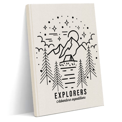 kamp ve macera kanvas defter - basmatik.com