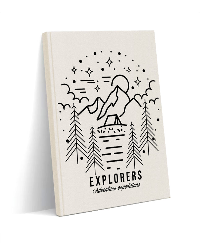 kamp ve macera kanvas defter - basmatik.com