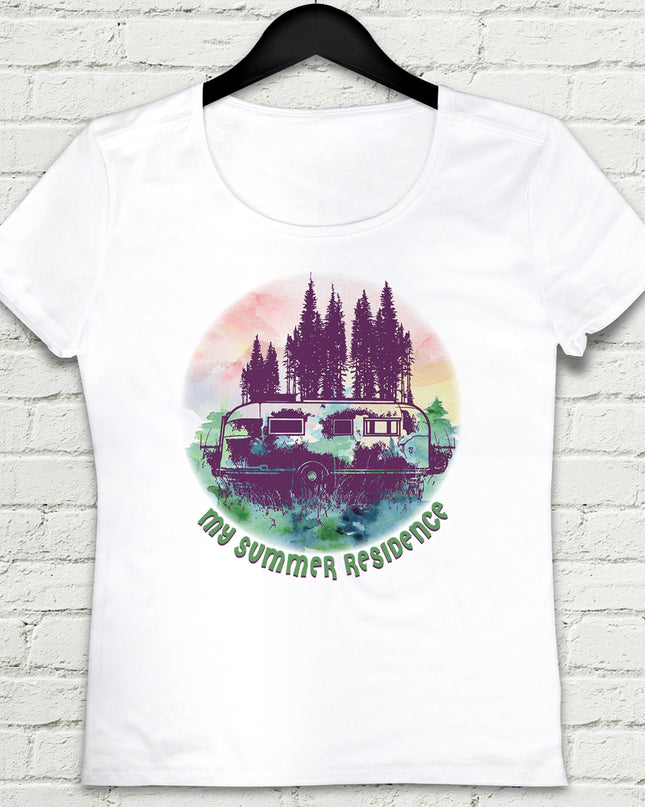 Karavan Beyaz Tişört - basmatik.com