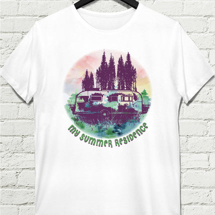 Karavan Beyaz Tişört - basmatik.com