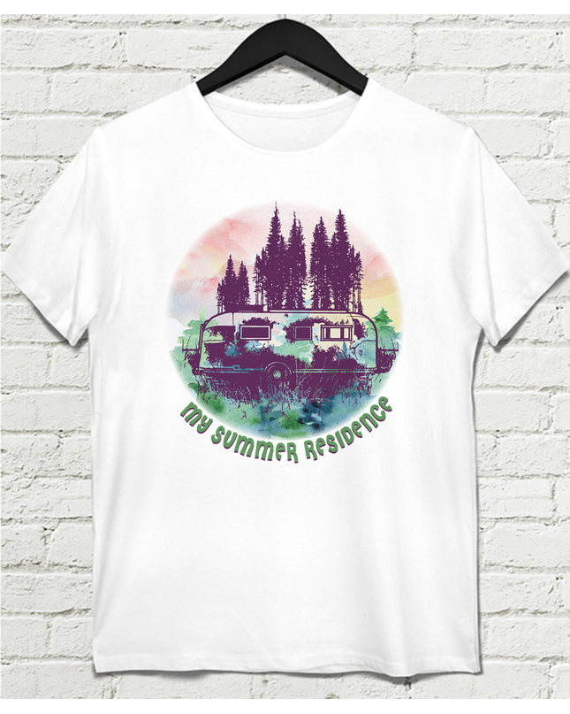 Karavan Beyaz Tişört - basmatik.com