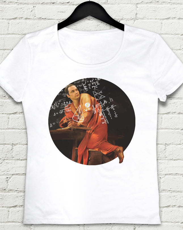 Sheldon Cooper Beyaz Tişört - basmatik.com