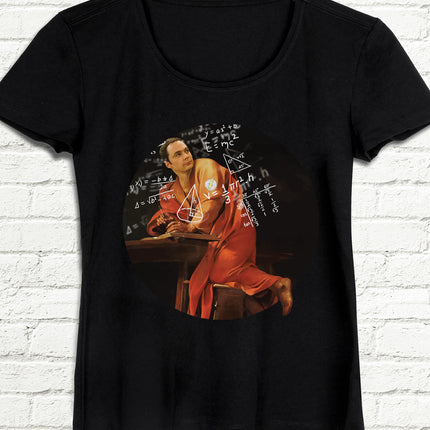 Sheldon Cooper Siyah Tişört - basmatik.com